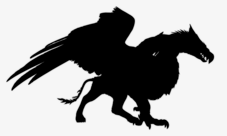Creature Silhouette - Dragon's Dogma Griffin, HD Png Download, Transparent PNG