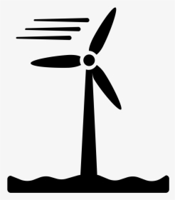 Offshore Windmill Icon - Offshore Wind Turbines Icon, HD Png Download, Transparent PNG