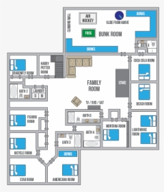 Family Reunion Lodge Floor Plan, HD Png Download, Transparent PNG