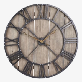 Rustic Brown Wall Clock, HD Png Download, Transparent PNG