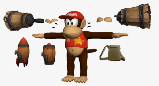 Download Zip Archive - Donkey Kong Country Tropical Freeze Diddy Kong, HD Png Download, Transparent PNG