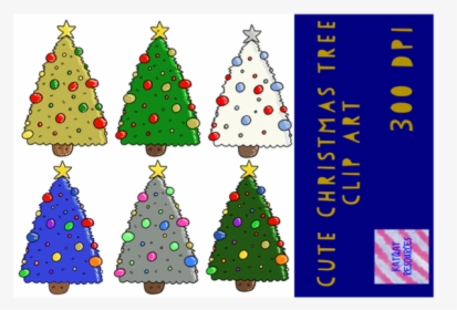Clipart Transparent Cute Christmas Tree, HD Png Download, Transparent PNG