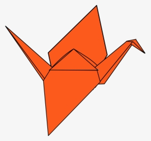 Origami Crane No Background , Transparent Cartoons - Transparent Background Origami Clipart, HD Png Download, Transparent PNG