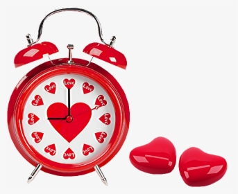 Heart Alarm Clock Red - Time Romantic, HD Png Download, Transparent PNG