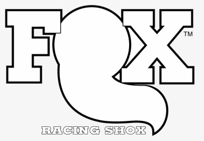 Fox Racing Shox Logo Black And White - Poster, HD Png Download, Transparent PNG