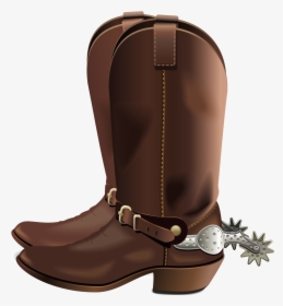 Clip Art Bota Png - Brown Cowboy Boots Clipart Free, Transparent Png, Transparent PNG