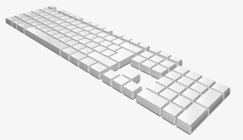 Keyboard Perspective - Keyboard Clipart 3d, HD Png Download, Transparent PNG