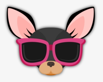 Black Tan Chihuahua Emoji Stickers For Imessage - Chihuahua Emoji, HD Png Download, Transparent PNG