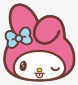 Sticker Emoji My Melody Clipart , Png Download - マイメロ 絵文字, Transparent Png, Transparent PNG