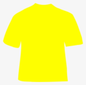 T Hoodie Clip Art - Plain Yellow T Shirt Back, HD Png Download, Transparent PNG
