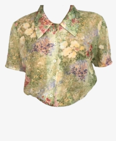 Aesthetic Floral Shirt Png, Transparent Png, Transparent PNG