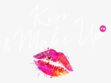 Kissandmakeup Logo New White - Png Design For Make Up, Transparent Png, Transparent PNG