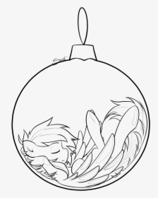 Rainbow Dash Bauble By Secret-pony On Clipart Library - Mlp Rainbow Dash Lineart, HD Png Download, Transparent PNG