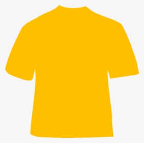 Clipart Shirt Orange Shirt - Yellow Gold Shirt Template, HD Png Download, Transparent PNG