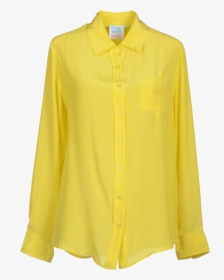 Holly Blue Yellow Silk Shirt - Blouse, HD Png Download, Transparent PNG