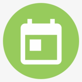 Green Icon With A White Calendar Icon In The Middle - Icon, HD Png Download, Transparent PNG