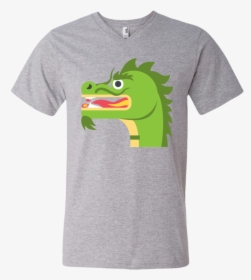Dragon Face Emoji Men S V Neck T Shirt - Bugs Bunny Lola T Shirt, HD Png Download, Transparent PNG