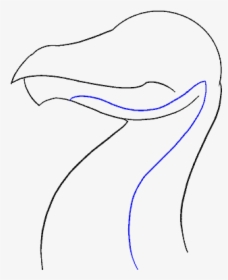 How To Draw Dragon Head - Line Art, HD Png Download, Transparent PNG