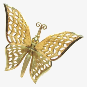 Transparent Gold Butterflies Png - Papilio Machaon, Png Download, Transparent PNG
