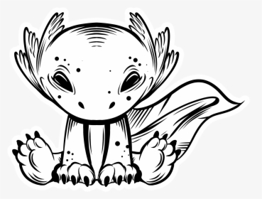 Axolotl , Png Download - Cartoon, Transparent Png, Transparent PNG