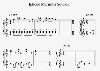 Iphone Marimba Sounds Sheet Music For Percussion Musescore - Marimba Meme Music, HD Png Download, Transparent PNG