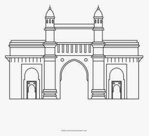 St Louis Arch Coloring Sheet Gateway Of India Coloring - Colouring Page Of Gateway Of India, HD Png Download, Transparent PNG