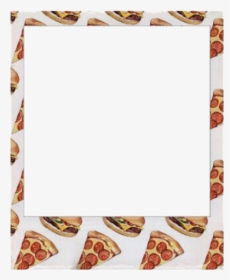 Pattern Clipart Pizza - Polaroid Frame Food, HD Png Download, Transparent PNG