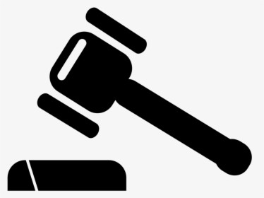 Transparent Law Hammer Png - Due Process In Black And White Clip Art, Png Download, Transparent PNG