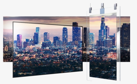 Oled On Hanging Glass - Cityscape, HD Png Download, Transparent PNG