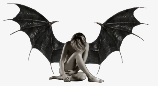 #freetoedit #bat #fairy #demon #wings #winged #sitting - Real Bat Wings Png, Transparent Png, Transparent PNG