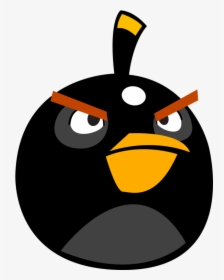 Angry Birds Black Png Clipart Angry Birds Friends Angry - Angry Birds A Bomb, Transparent Png, Transparent PNG