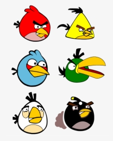 Angry Birds All Characters - Angry Birds Cartoon Characters, HD Png Download, Transparent PNG