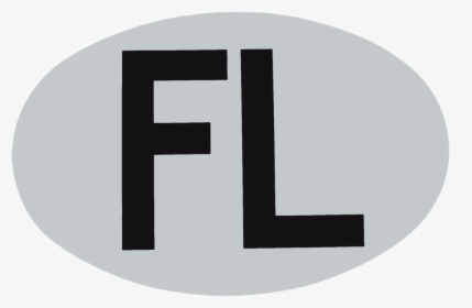 Fl International Vehicle Registration Oval - International Vehicle Registration Oval Fl, HD Png Download, Transparent PNG