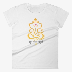 Happy Ganesh Chaturthi Yoga   Class - Ganesh Chaturthi Special T Shirt, HD Png Download, Transparent PNG