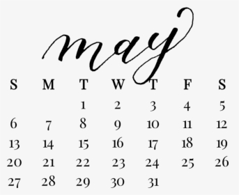 Monthly Calendar Transparent Background, HD Png Download, Transparent PNG