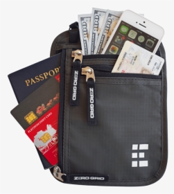 Travel Neck Wallet - Around The Neck Wallet, HD Png Download, Transparent PNG
