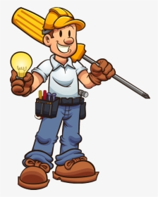 Electrician Electrician Ready To Fix In Greeley, Co - Cartoon, HD Png Download, Transparent PNG