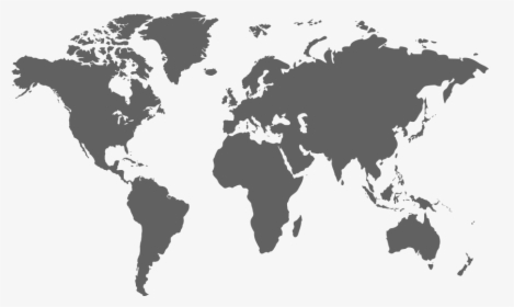 World Map Flat Color, HD Png Download, Transparent PNG