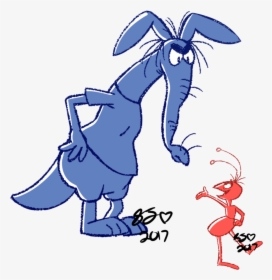 Clip Art Cartoon Aardvark - Ant And The Aardvark Png, Transparent Png, Transparent PNG