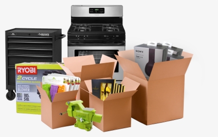 Overstock Assortment For Auction - Carton, HD Png Download, Transparent PNG