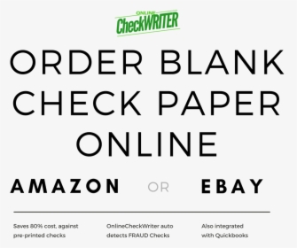 Deluxe Checks Vs Blank Check Paper - Parallel, HD Png Download, Transparent PNG