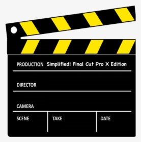 Transparent Anamorphic Widescreen Png - Transparent Background Clapperboard Clipart, Png Download, Transparent PNG