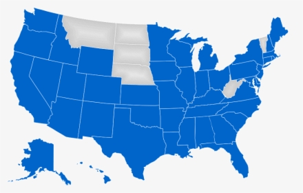 State Connections Map - Us Map Transparent Background, HD Png Download, Transparent PNG
