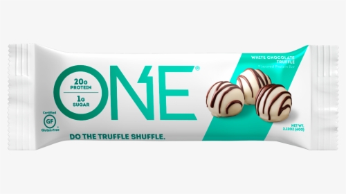 One Bar White Chocolate Truffle Protein Bar - One Bar Peanut Butter Cup, HD Png Download, Transparent PNG