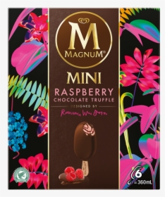 Magnum Minis Raspberry Chocolate Truffle - Magnum Mini Raspberry Chocolate Truffle, HD Png Download, Transparent PNG