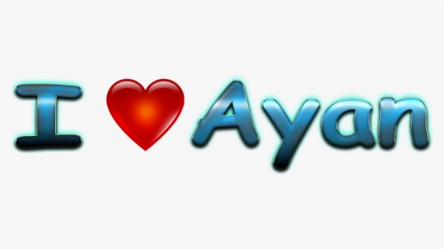 Ayan Love Name Heart Design Png - Ajay Name Love Logo, Transparent Png, Transparent PNG