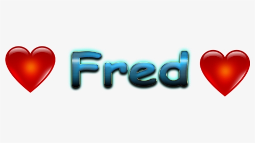 Fred Love Name Heart Design Png - Love You Dilip Name, Transparent Png, Transparent PNG