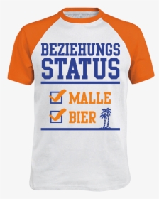 Männer T-shirt Beziehungsstatus Malle Bier - Active Shirt, HD Png Download, Transparent PNG