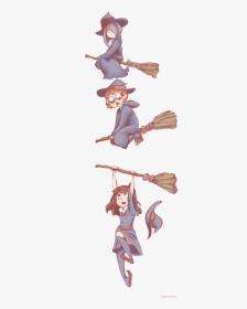 Little Witch Academia Riding Broom, HD Png Download, Transparent PNG