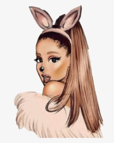 #sticker #girl #cute #arianagrande  ok So I Don T Know - Ariana Grande Kawaii Drawing, HD Png Download, Transparent PNG